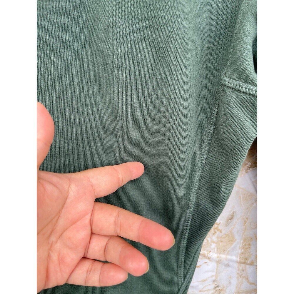 “Free City  ‘FLOW’ French Terry Logo Sweatpants – Small, Olive Green - Picture 4 of 10